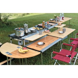 Snow Peak IGT Bamboo Short Insert, CK-125TR, Designed in Japan, Laminated Bamboo, for Snow Peak Iron Grill Table System, Lifetime Product Guarantee