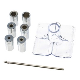 Sundry SDR-15 Drill Guide Kit, Compatible Drill Diameters 0.12, 0.2, 0.3, 0.3 inches (4, 5, 6, 8, 10, 12 mm), With V-Groove for Round Bars