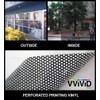 One-Way Perforated Vinyl Privacy Window Film Adhesive Glass Wrap Roll