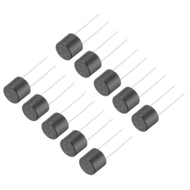 QUARKZMAN Pack of 10 Miniature Cylinder Fuse DIP Mounted Miniature Round Slow Blow Fine Fuses Assortment Micro Fuse for Electronic Parts PCB LCD Repair, T2A 2A 250V, Black