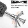 Saipor 10pcs Drywall Screw Depth Setter PH2 Magnetic Positioning Screwdriver