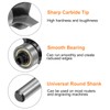 sourcing map Roundover Router Bit 1/4 Shank 3/16" Radius Carbide