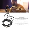 EIMSOAH 0.78mm 2 Pin Cable with Microphone, Detachable Headphone Replacement