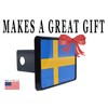 Sweden Swedish Flag Trailer Hitch Cover Plug Gift Idea The