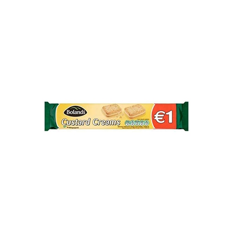 Bolands Custard Creams, 3 bag pack, 125g per pack