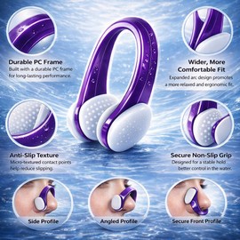 Swimming Nose Clip - 10 Packs Silicone Swim Nose Plugs for Kids (Age 7+) and Adults,Waterproof Pool Nose Plugs for Diving Swimming and Other Water Sports with Storage Box,Multi-Color