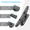 PATIKIL 3 Inch Nylon Boat Dock Cleat 4 Pack Kayak