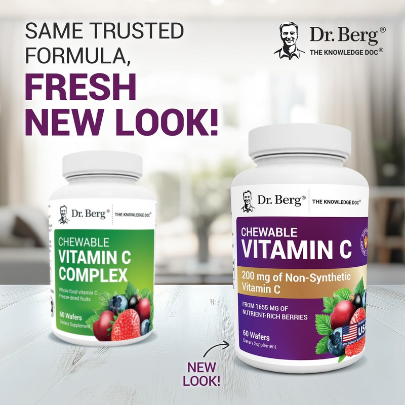 Dr. Berg Chewable Vitamin C Complex - Made with Organic,