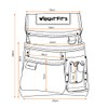 WrightFits Leather Nail and Hammer Pouch with Multi Pockets |