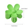 2Pcs Pink Hair Claw Clips Flower Shaped Plastic Jaw Clips