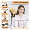 Guantes De Robot Rehabilitación Manos Entrenador Ejercicio Color Orange Left