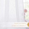 RYB HOME White Sheer Curtains for Living Room Privacy Semi