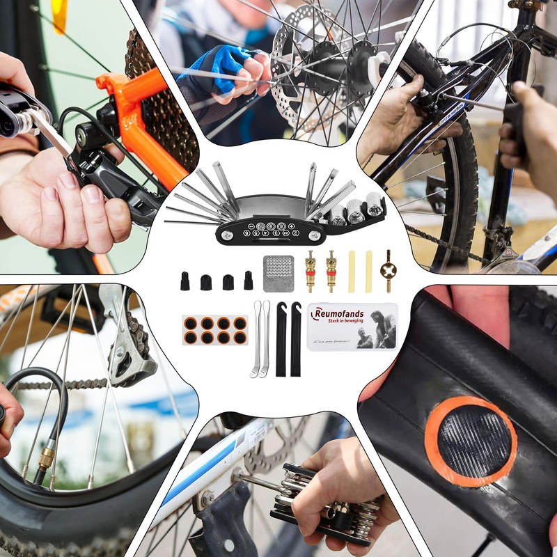 Bicycle Repair Set 16 in 1 Multifunctional Tools Bicycle Repair