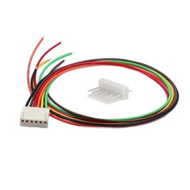 Xenterio Series CV PCB Connector Kit with Straight Pin Headers, Pitch 2.54mm, 6 Pin, Female with 300mm Cable, 10 Pairs