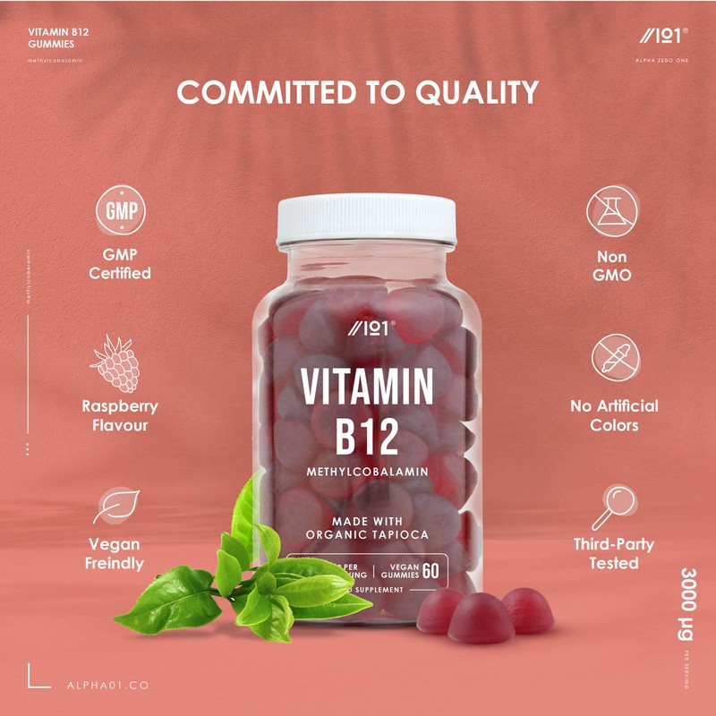 Vitamin B12 Gummies - 3,000mcg - Methylcobalamin High Strength Gummies