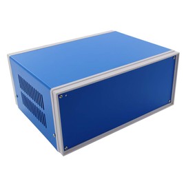 Fielect 9.84" x 7.48" x 4.33" Dustproof Electronic Junction Box Enclosure Project Box for Electronic Projects Metal Blue