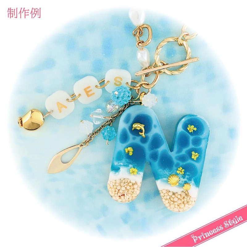 Princess-style Resin Filled Nail Parts with Tweezers Set of 35