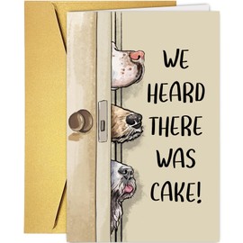 Funny Birthday Card from Dog, Cute Dog Birthday Card, Happy Birthday Card for Dog Dad Mom, Humorous Birthday Card for Him Her