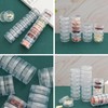 BEANPRECOY 5 Set 7 Layer Stackable Round Plastic Containers, Stackable