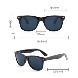 Aeetial 12 Packs UV Protection Neon Colors 80's Retro Style Party Favors Sunglasses (Black)