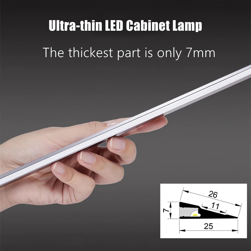 JARBIH 5Pack 1M/3.3ft Ultra-Thin Led Aluminum Profile, 45° Oblique Lighting