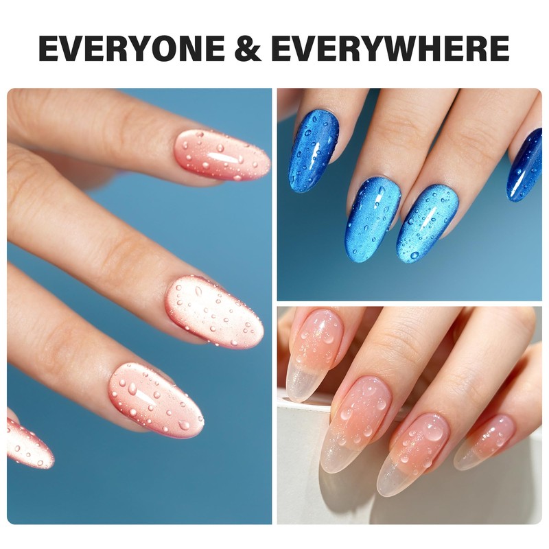 3D Water Drop Gel Top Coat, 2x18ml No Wipe Glossy