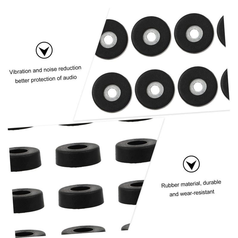 Gatuida 20pcs Shockproof Rubber Speaker Pads for Furniture Cushion Feet