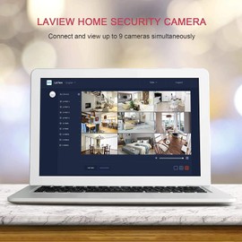LaView 4MP 2K Cameras for Home Security Indoor,Home Security Camera for Baby/Elder/Pet/Nanny,Baby Cam Starlight Sensor Color Night Vision,US Cloud Service,Works with Alexa