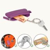 LEDEROW Leather Key Case Small with Zip for Men and