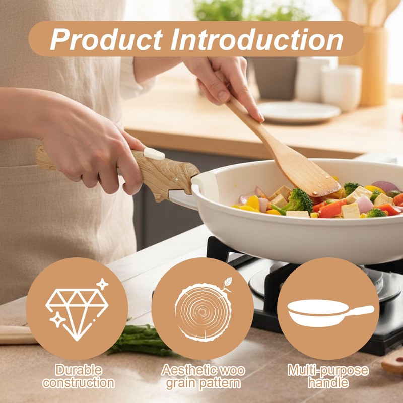 Aiuulu 2 Pcs Replacement Handles for Pots and Pans, Universal