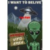 Alien Poster UFO Spaceship I Want To Believe Posters