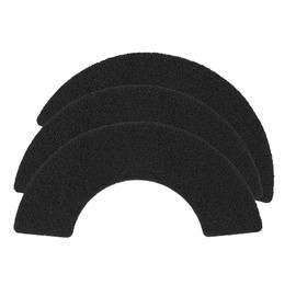 Qzbhct 3 Pack Activated Carbon Filters for LR 4 Replacement, Trimmable Pads Absorbing Odors Control Damp