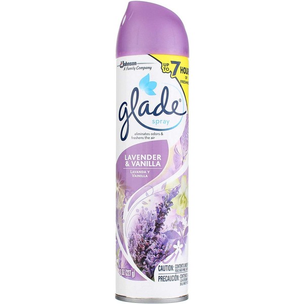 Glade Aerosol Air Freshener Lavender Vanilla, 8 OZ