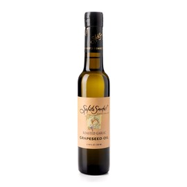 Salute Santé! Roasted Garlic Infused Grapeseed Oil - Healthy Grapeseed Oil for Cooking, Healthy Grape Seed Oil for Dipping, Finishing, Marinades and Salads, Vegan, 200 Milliliter
