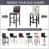 SearchI Bar Stool Covers Set of 4, Stretch Washable Barstool