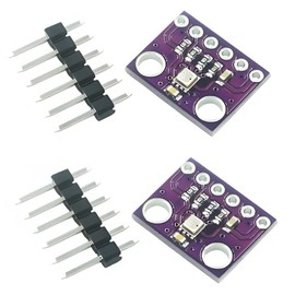 tictocstore 2pcs GY-BME280-3.3 High-Precision 3-in-1 Environmental Sensor Module - Temperature, Humidity & Atmospheric Pressure with I2C/SPI for Arduino