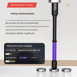 Magnetische Bohrerbits | 6 Schraubendreher-Bits,Präzisions-Rutschfeste Ausdreher Für Heimwerker Möbelmontage Und Reparatur
