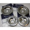 Frigidaire 2 X 316048413, 2 X 316048414 Range OEM Drip Pan 8" and 6" Chrome