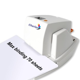 Heavy Duty Electric Stapler Automatic Flat-Clinch Stapler with 5500 Staples,Binding 70 Sheets Paper Capacity, Quiet and Anti-Jam for Office/School