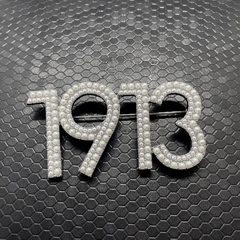 Personality African Women red sorority letter society 1913 Metal Pearl