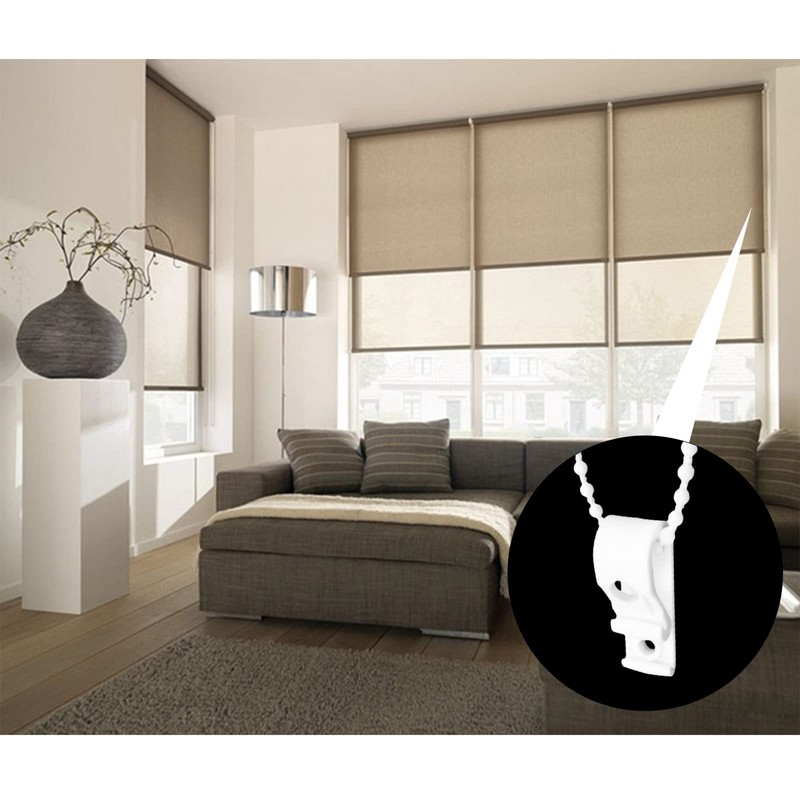 Roller Blind Safety Clip, 2 Sets Plastic Roman Blind Clips