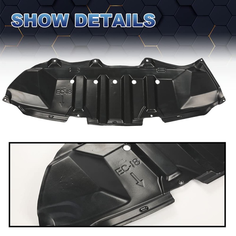 PIT66 Front Engine Splash Shield, Compatible with 2009-2013 Toyota Corolla,