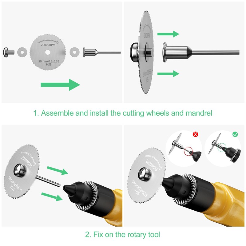 Chiluxendo Cutting Disc Metal Set, Saw Blade for Wood, Saw
