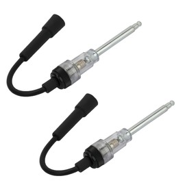 2 Pcs Ignition Spark Testers, Automotive Spark Plug Tester, Engine Diagnostic Tools, Suitable for Internal/External Engines(Black)