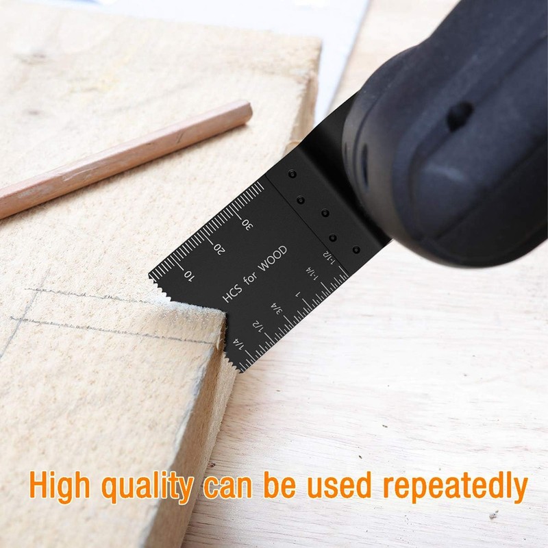 10Pcs Oscillating Saw Blades, High Carbon Steel Multitool Blades, Universal