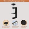 2.5 Inch Mini C-Clamps, 4-Pack Small C-Clamps for Woodworking, Heavy-Duty