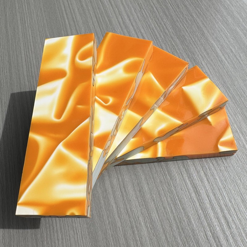 Uotowell Pre-Cut Acrylic Resin Sheets for Engraved Decorative Guitar Bodies,