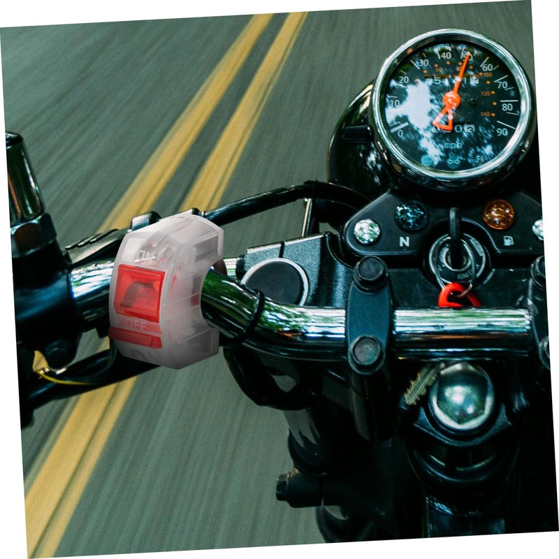 Outanaya Motorcycle Headlight Switch Button for Dirt Bike Splashproof Handlebar