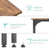 Lufeiya Computer Desk with Drawers - 40 Inch Work Reversible