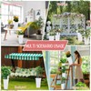 8 Pack Flower Buckets for Cut Flowers 13.4 Inch Plastic